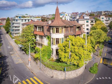 3 appartements d’exception de 5.5 pièces avec jardin et balcon, à deux pas d’Ouchy.