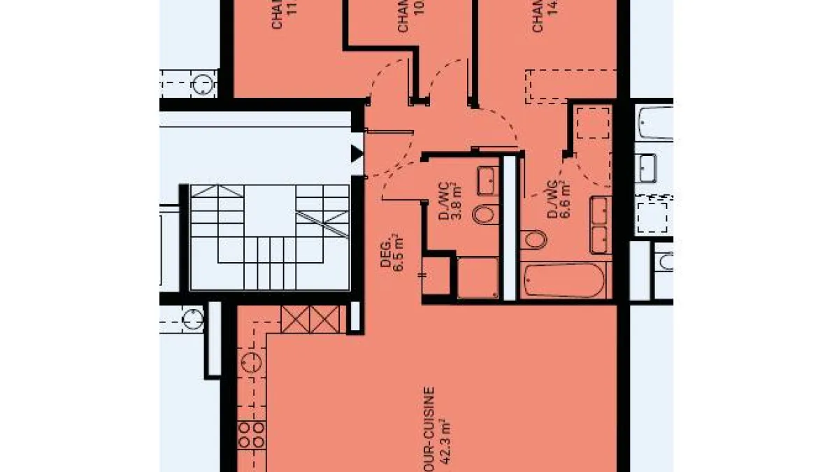 Nouvelle promotion: appartement de 4.5 pièces avec balcons couverts