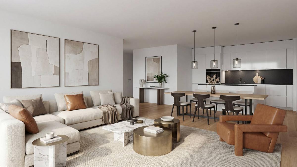 Appartement de 3,5 pièces exposé au soleil levant sur le lac !