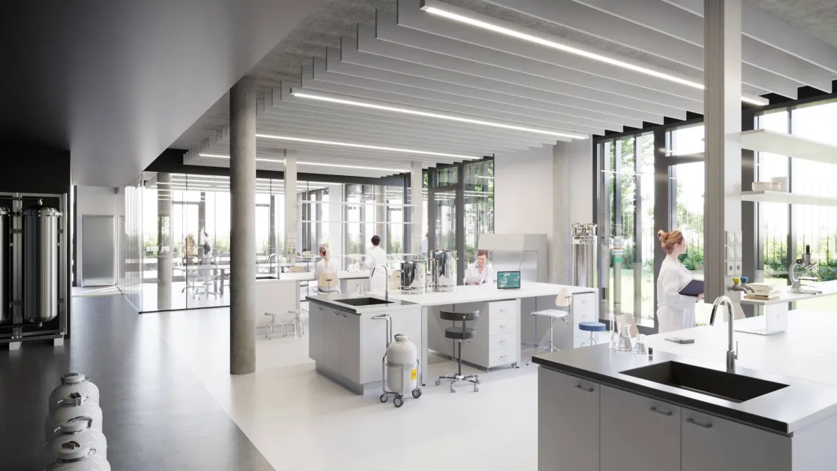 Une perle rare : une surface de 1'000 m2 offrant tous les services pour du laboratoire
