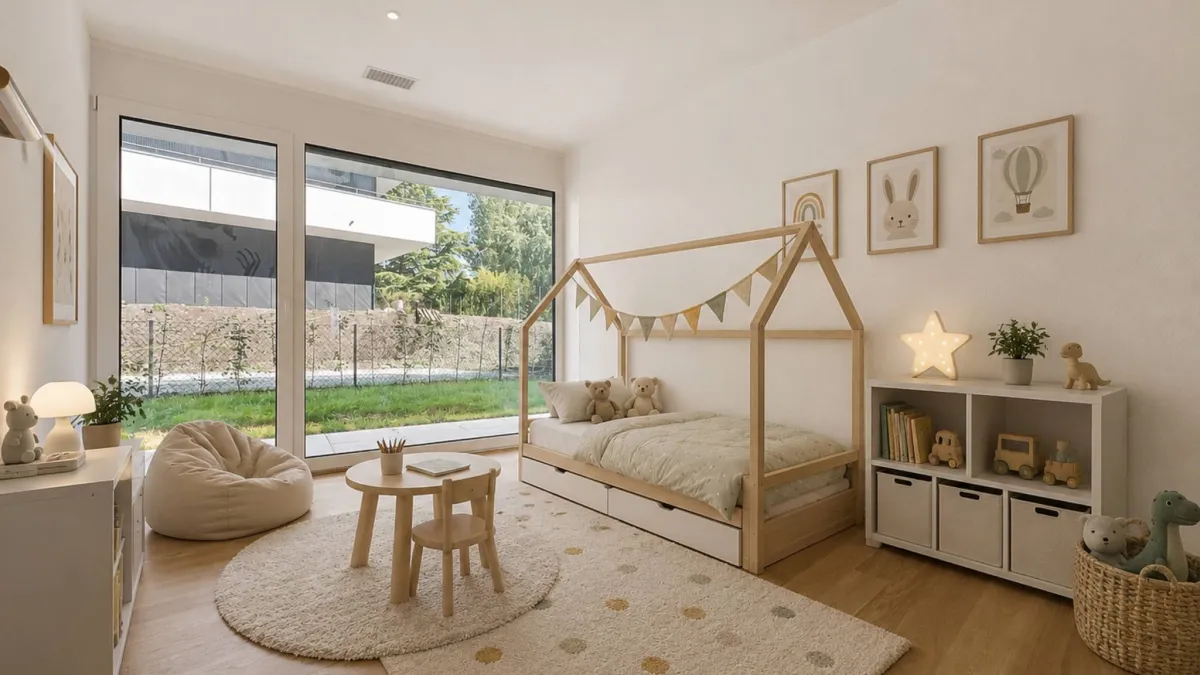 Exceptionnel 5.5 pièces au rez-de-chaussée avec terrasse et jardin privatif vue lac