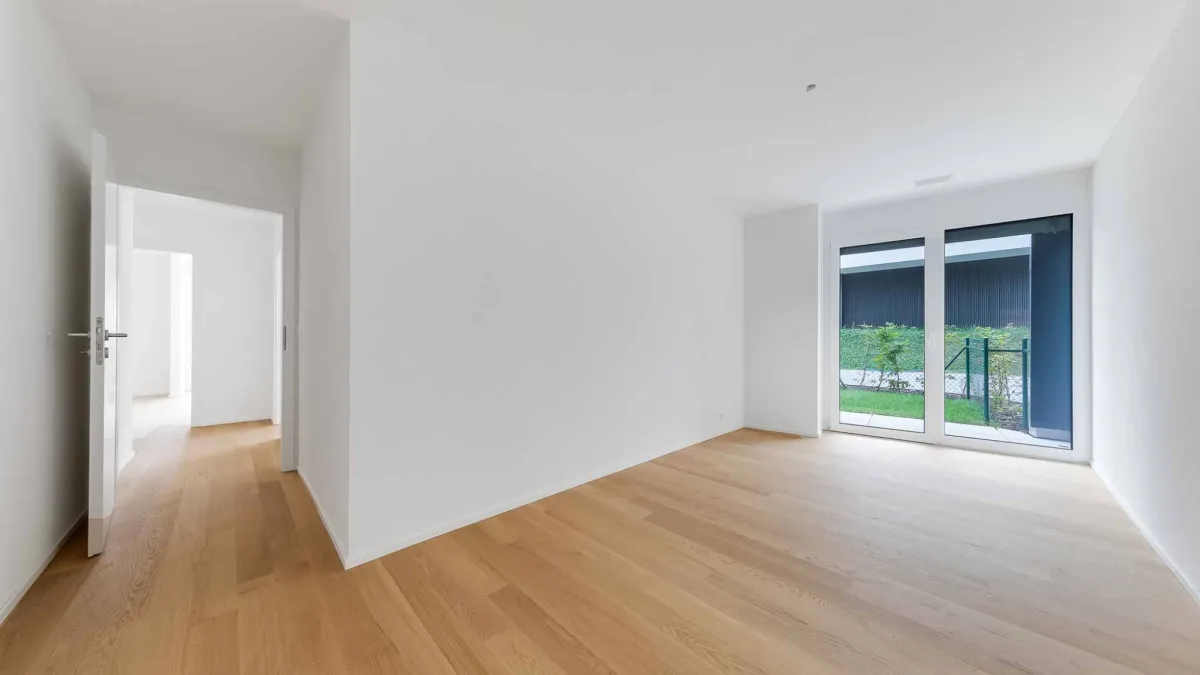 Appartement neuf de 5.5 pièces avec terrasse couverte et jardin