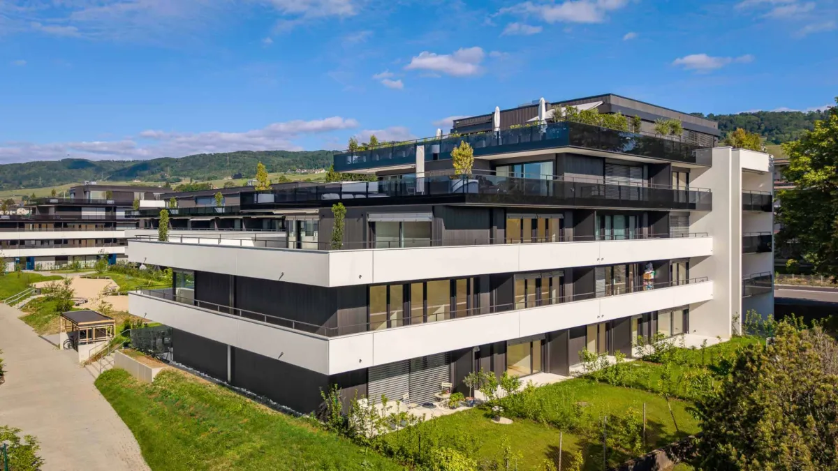 Appartement neuf de 3.5 pièces avec 2 balcons couverts