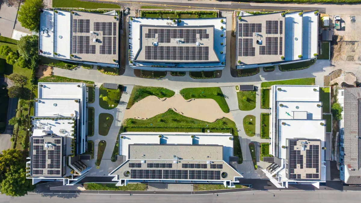 Appartement neuf de 3.5 pièces avec 2 terrasses et 2 jardins Ouest/Est