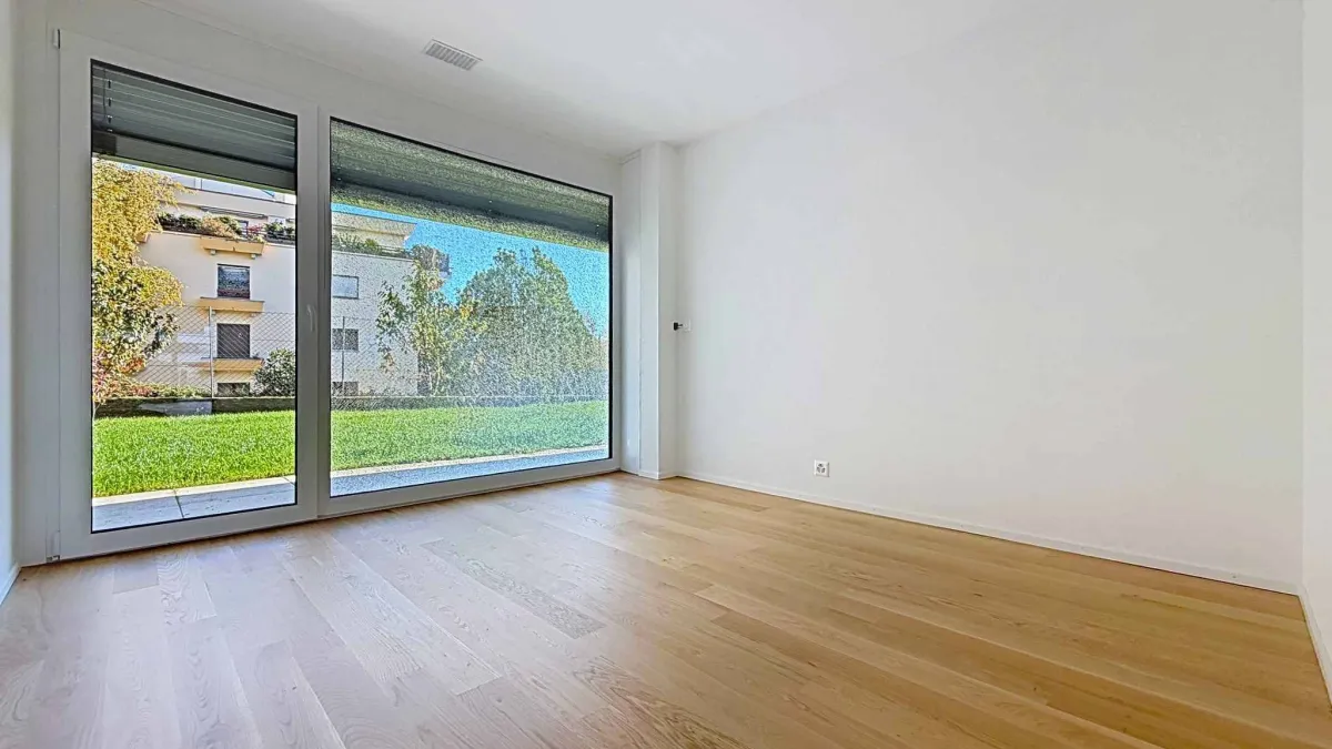 Appartement neuf de 3.5 pièces avec 2 terrasses et 2 jardins Ouest/Est