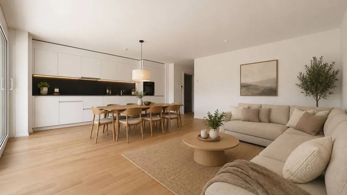 Appartement neuf de 3.5 pièces avec terrasses et jardins