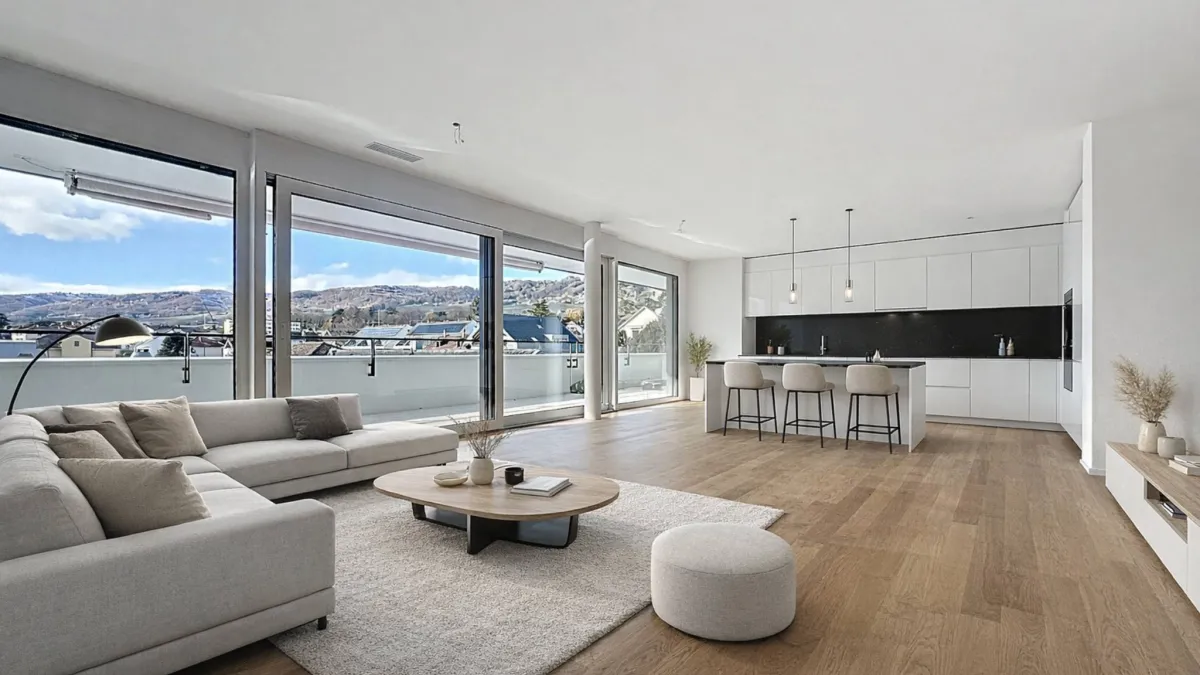 Appartement neuf de 4.5 pièces avec balcons couverts