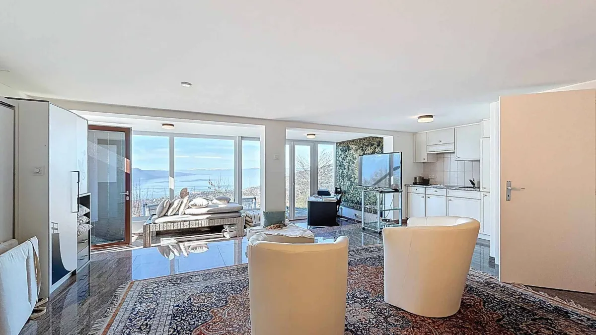 Villa de standing avec panorama grandiose sur le Léman