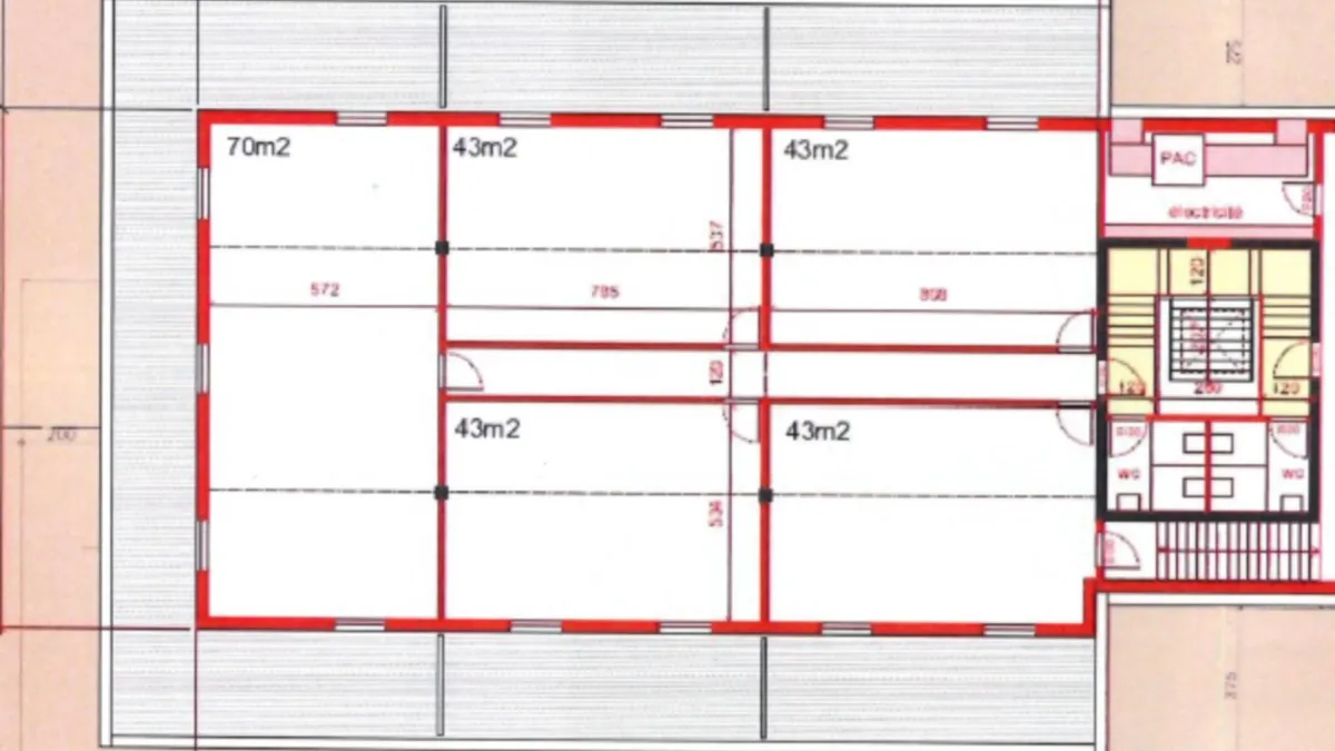 Bureau de 245m2 divisibles