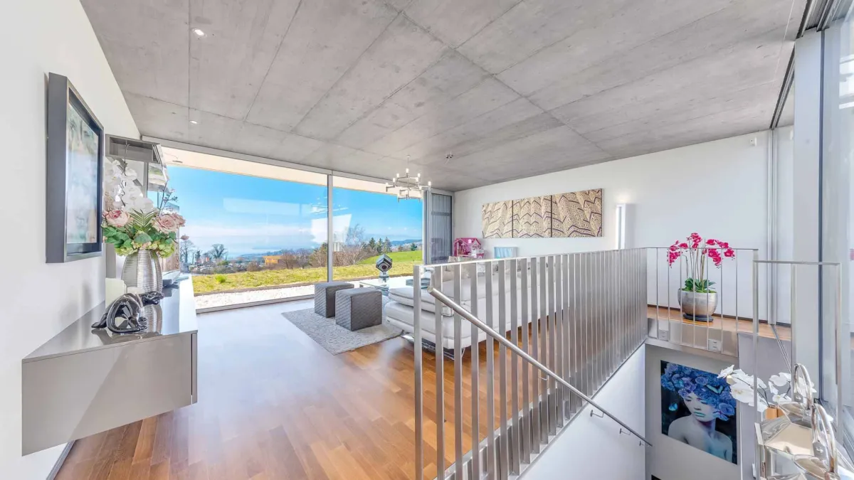 Superbe duplex 5.5 pièces avec patio & terrasse – Vue lac et Alpes