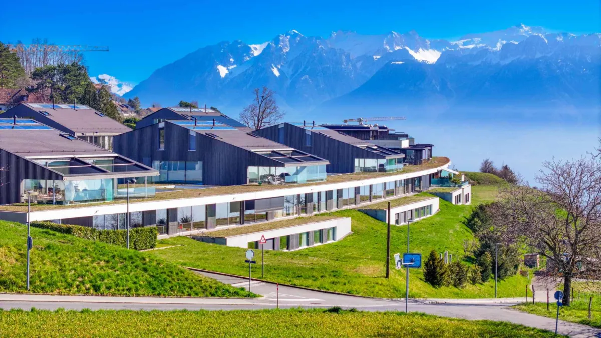 Superbe duplex 5.5 pièces avec patio & terrasse – Vue lac et Alpes
