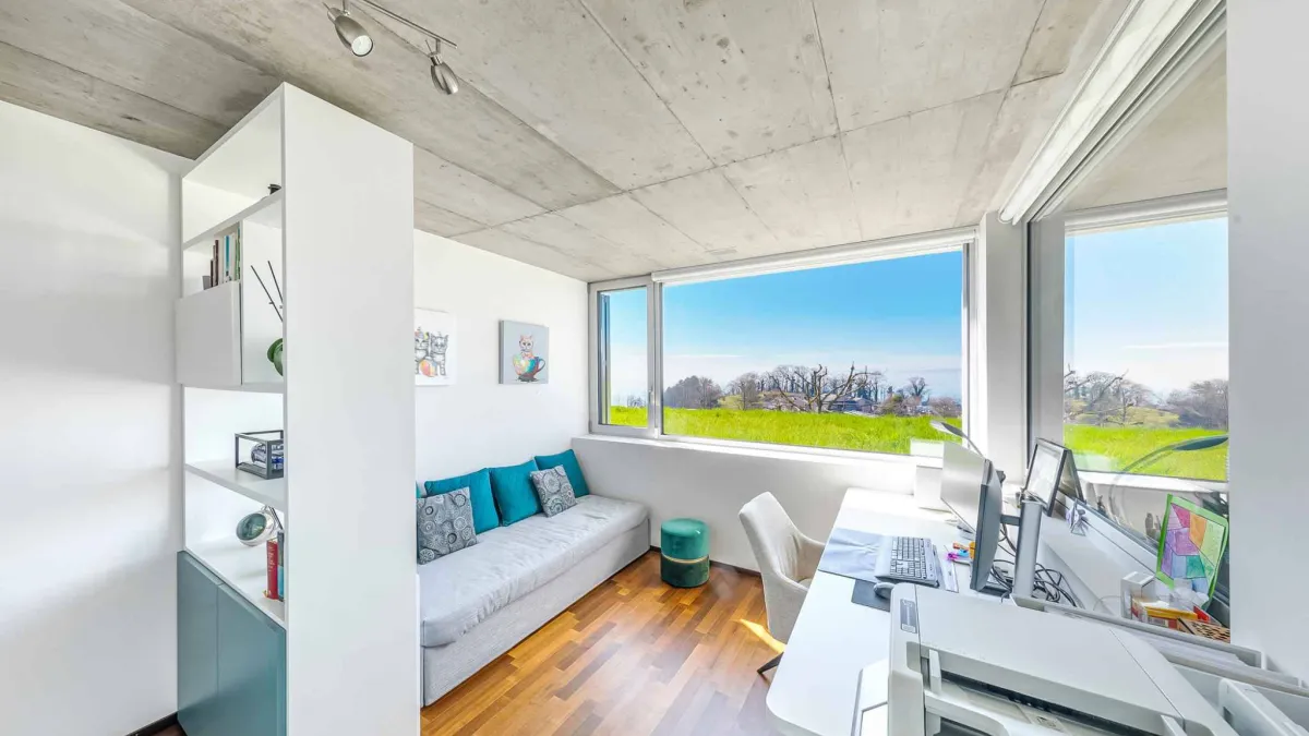 Superbe duplex 5.5 pièces avec patio & terrasse – Vue lac et Alpes
