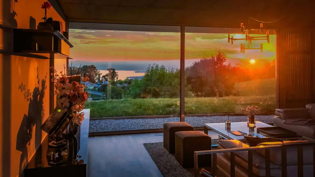 Superbe duplex 5.5 pièces avec patio & terrasse – Vue lac et Alpes