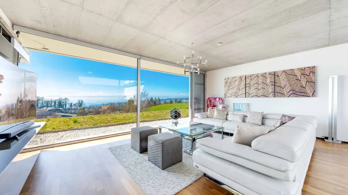 Townhouse moderne avec patio & terrasse – Vue panoramique sur le lac