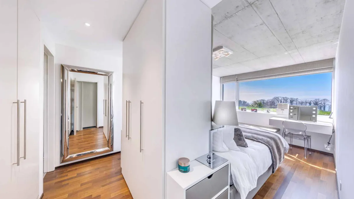 Townhouse moderne avec patio & terrasse – Vue panoramique sur le lac