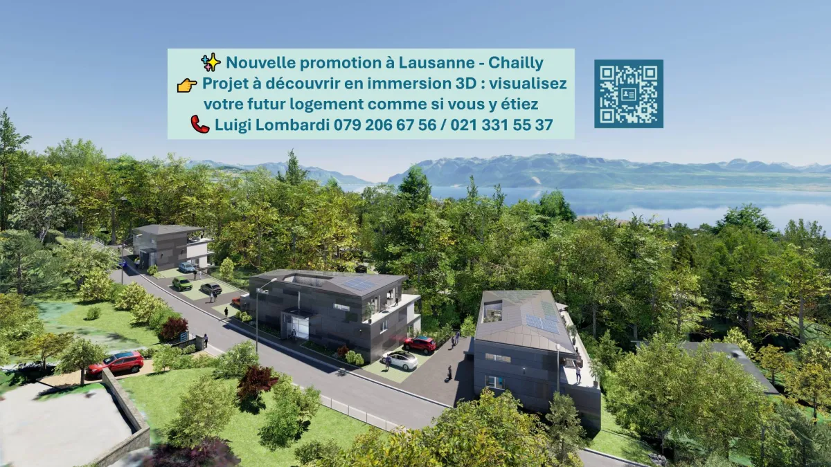 2.5 pièces NEUF lumineux orienté sud-est avec balcon - Découvrez-le en immersion 3D !