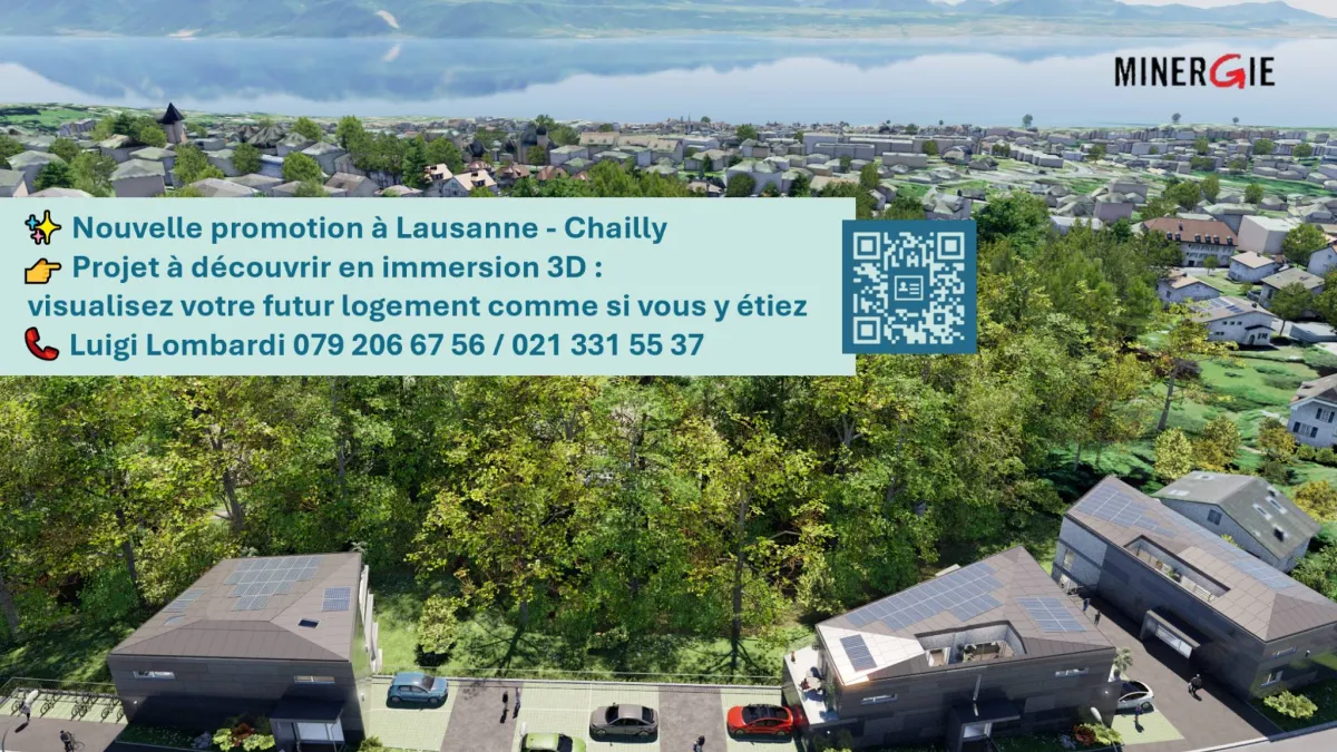 Dernier 4.5 pièces NEUF orienté sud avec balcon - Découvrez-le en immersion 3D !