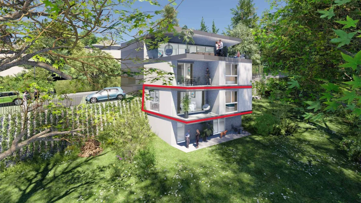 Dernier 4.5 pièces NEUF orienté sud avec balcon - Découvrez-le en immersion 3D !