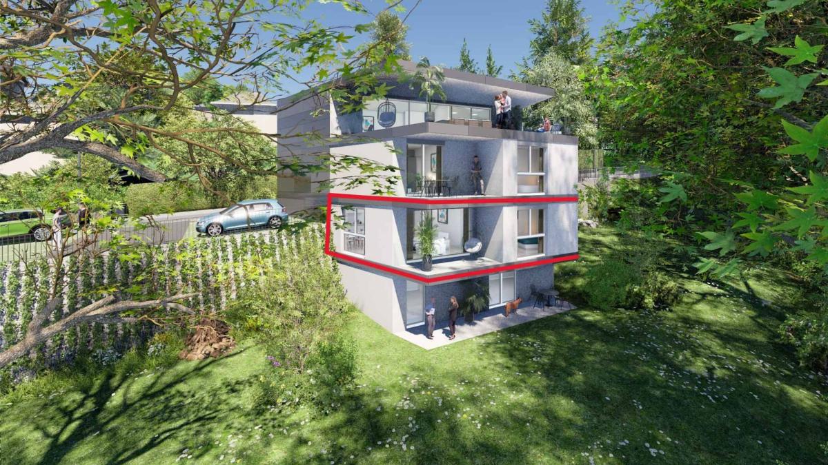 Dernier 4.5 pièces NEUF orienté sud avec balcon - Découvrez-le en immersion 3D !