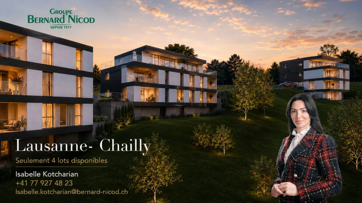 Résidence neuve à Chailly ! Appartement de 4.5 pièces avec balcon plein sud