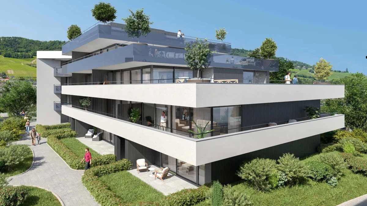 Appartement traversant de 3.5 pièces vue sur le Léman