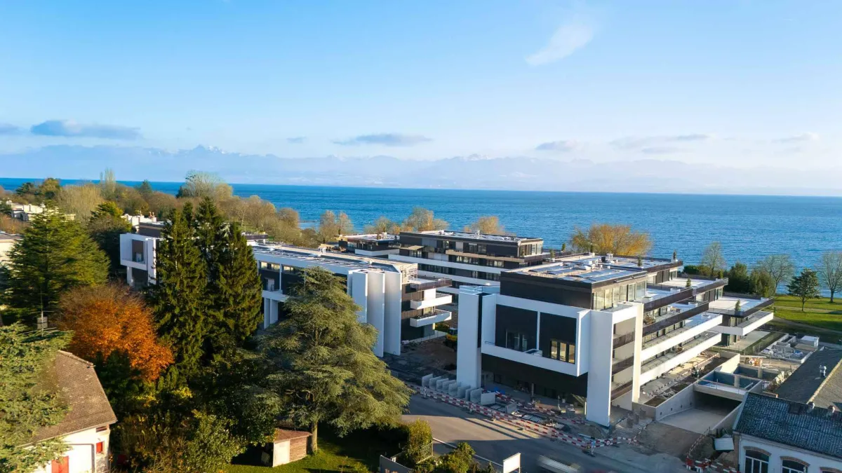 Appartement traversant de 3.5 pièces vue sur le Léman