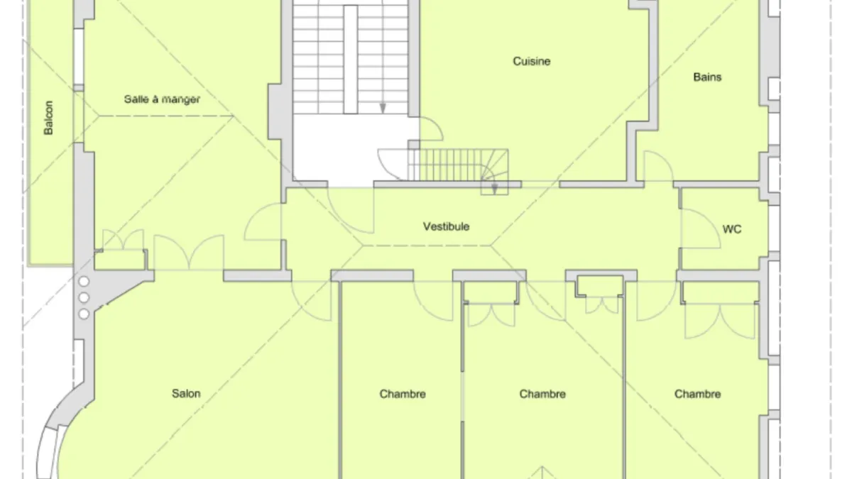 Appartement d'exception au dernier étage avec 2 balcons, à deux pas d'Ouchy