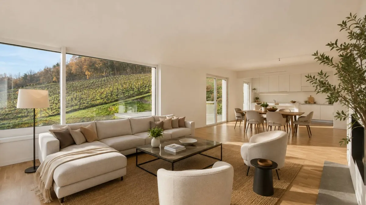 Villa contemporaine avec vue panoramique sur le lac