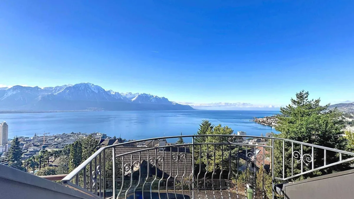 Superbe 2.5 pièces de 72 m2 avec balcons et Très belle vue sur le lac 