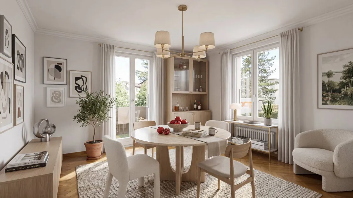 Appartement de 3.5 pièces &
espace indépendant sous combles