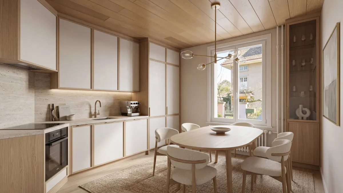 Appartement de 3.5 pièces &
espace indépendant sous combles