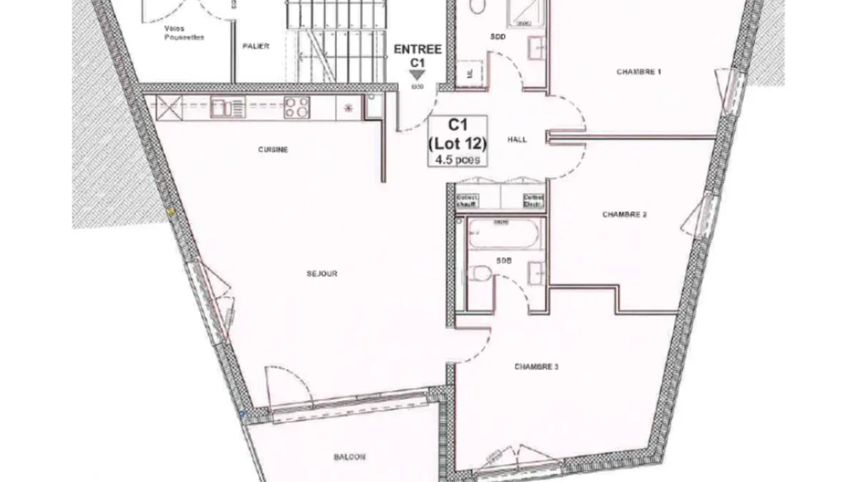 Dernier lot 4,5 pièces, orienté sud.
Finitions au gré de l'acquéreur !