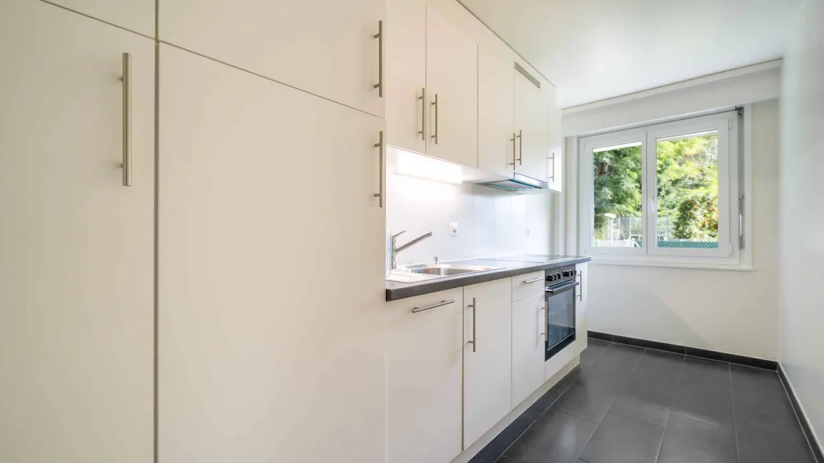 Bel appartement de 2,5 pièces 
en rez de jardin et plein centre ville !