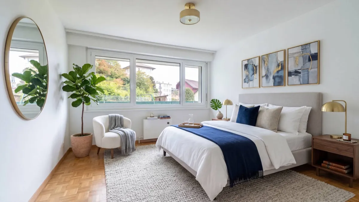Bel appartement de 2,5 pièces 
en rez de jardin et plein centre ville !