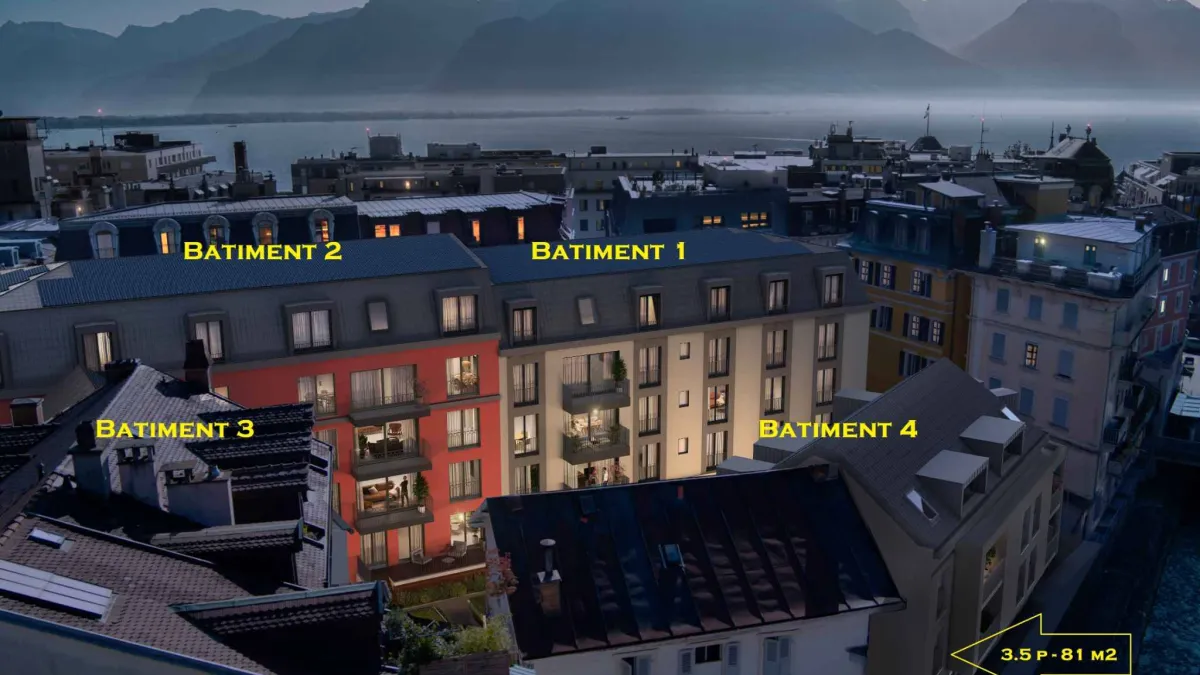 TRES GRAND 3.5 PCES NEUF DE 81 m2