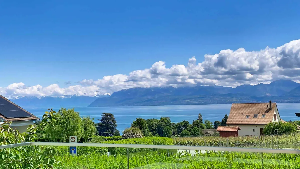 Propriété d’exception avec vue sur le lac et les Alpes