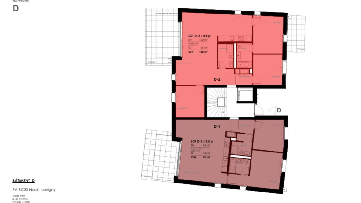Nouvelle promotion : Spacieux 4,5 pièces avec terrasses et jardin privatif