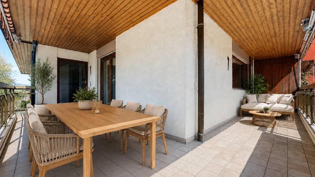 Élégant 4.5 pièces lumineux avec balcon d’angle