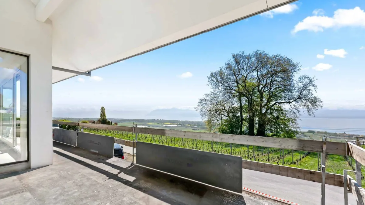 Villa neuve de standing avec vue panoramique sur le lac Léman 
