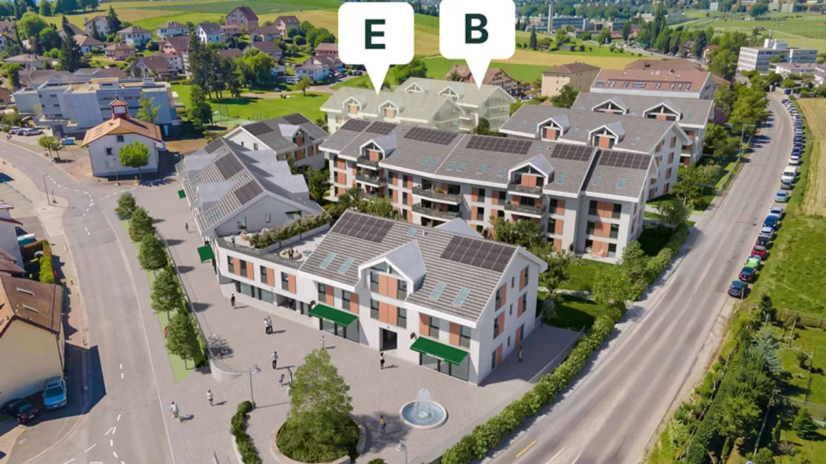 3.5 pièces traversant neuf avec balcon à Denges