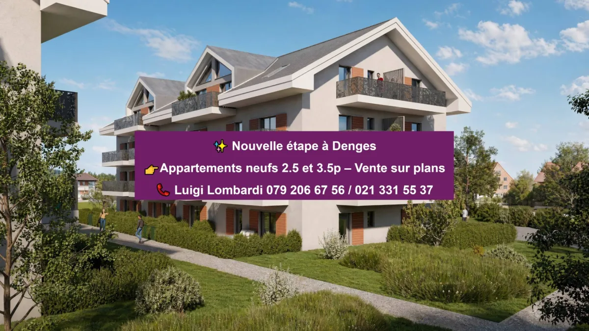 Bourg de Denges – Sérénité et verdure à deux pas des commodités de la gare et de EPFL.