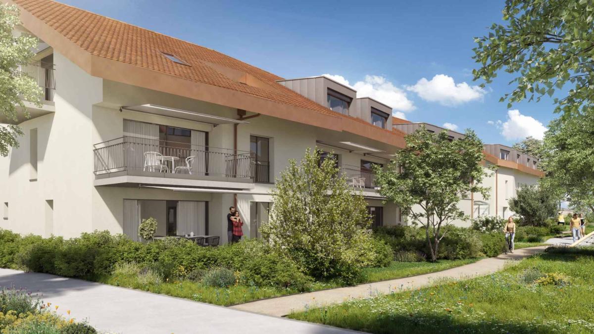 Appartement de 3.5 pièces avec terrasse et jardin 