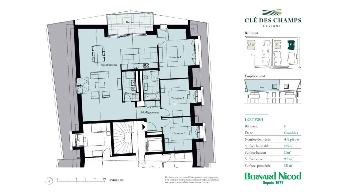 Appartement neuf de 4.5 pièces avec balcon