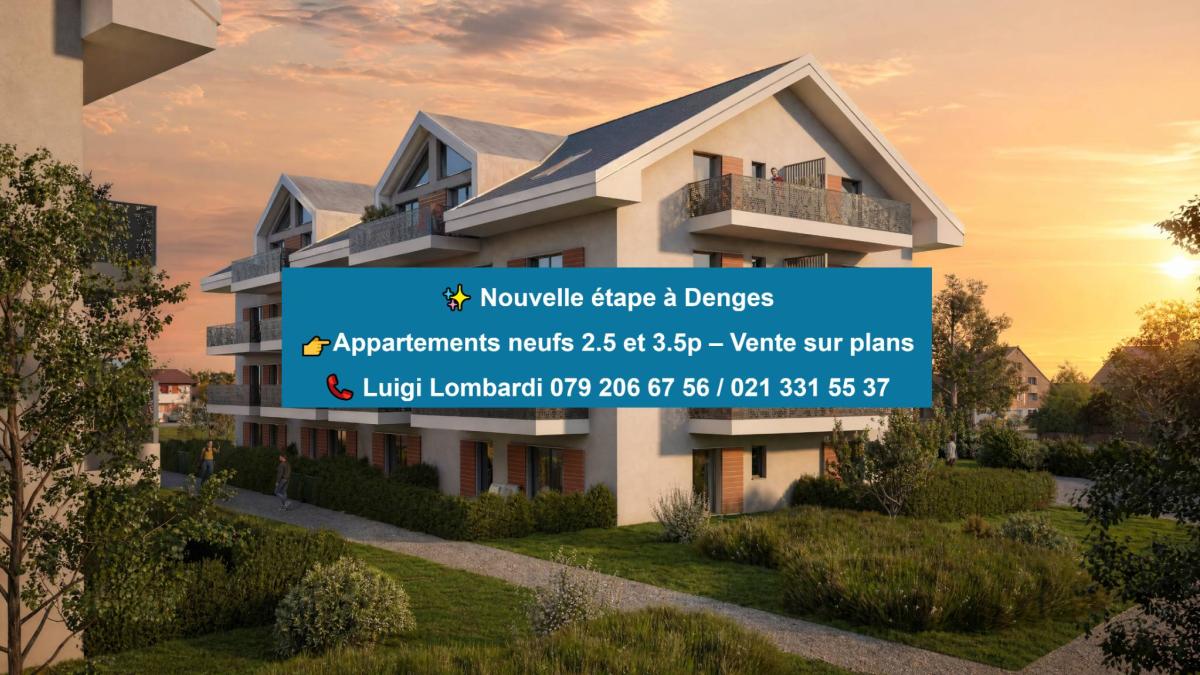 2,5 pièces neuf en angle avec 2 balcons