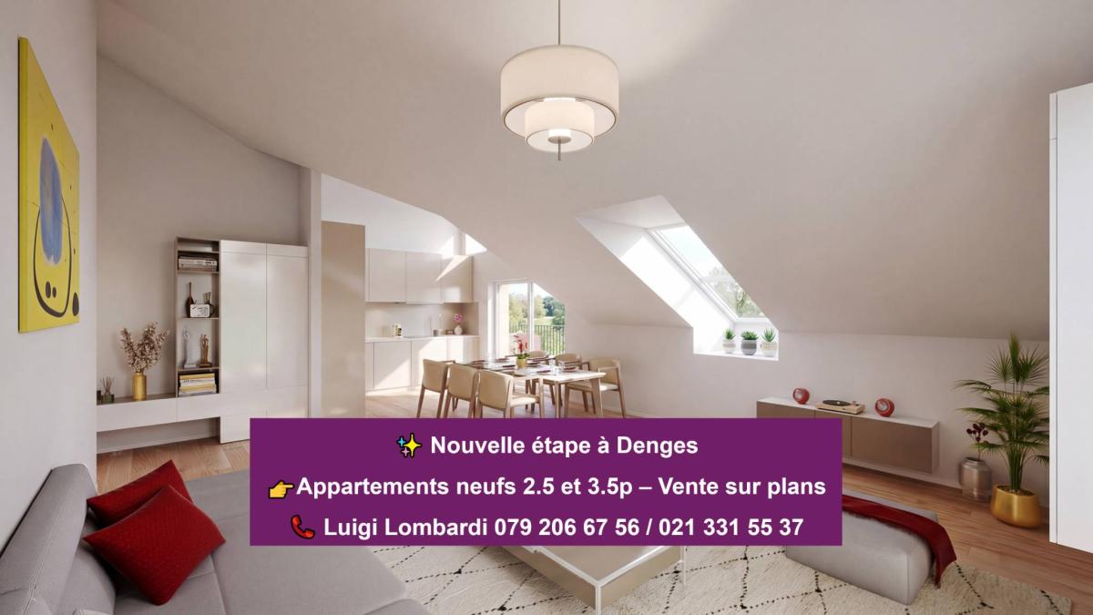 Charmant 2,5 pièces sous combles avec 2 balcons