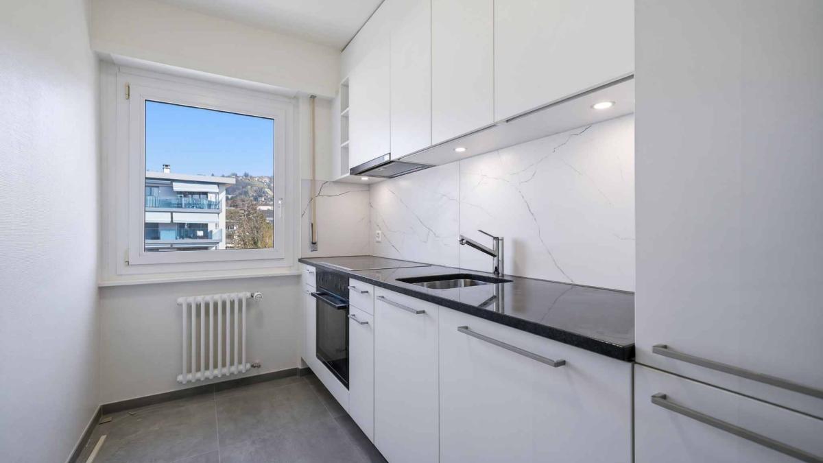 Superbe appartement rénové de 3,5 pièces avec vue sur le lac