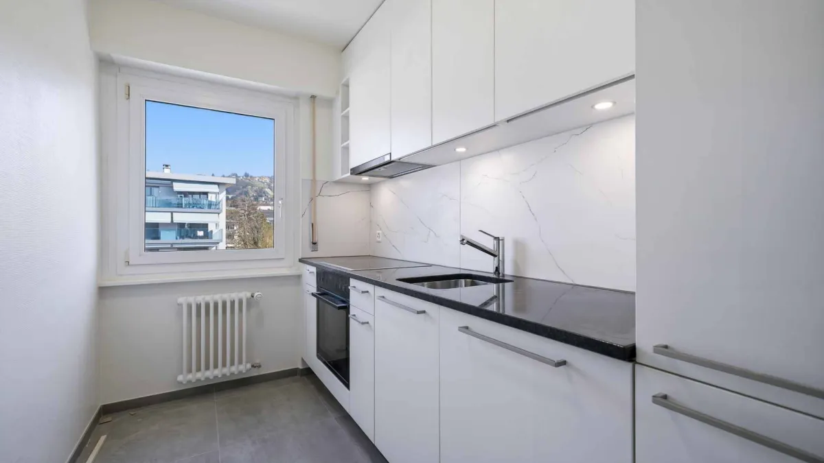 Superbe appartement rénové de 3,5 pièces avec vue sur le lac