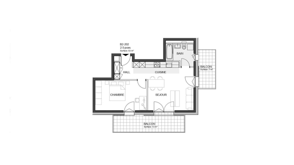 Nouvelle promotion : Appartement de 2.5 pièces avec balcon