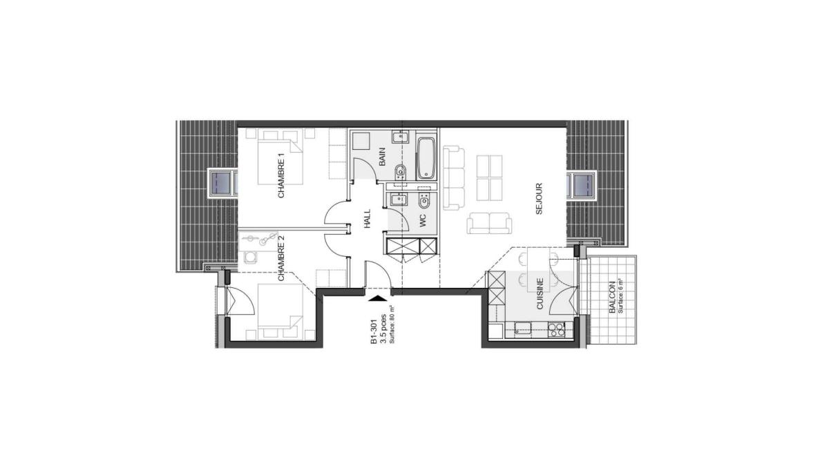 Nouvelle promotion : Appartement de 3.5 pièces avec balcon