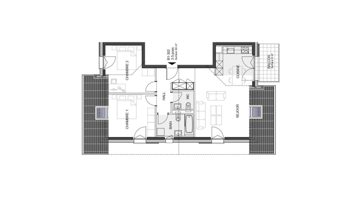 Nouvelle promotion : Appartement de 3.5 pièces avec balcon